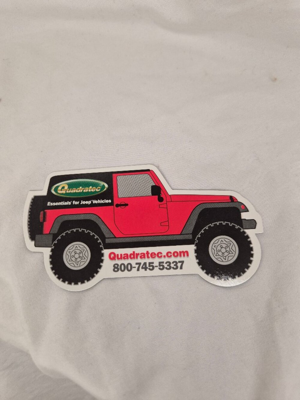 Quadratec Jeep Shaped Promotional Magnet - Jeep Wrangler Off-Road Accessory